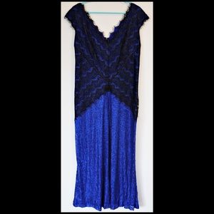 Tadashi Shoji Dark Blue Laced Dress